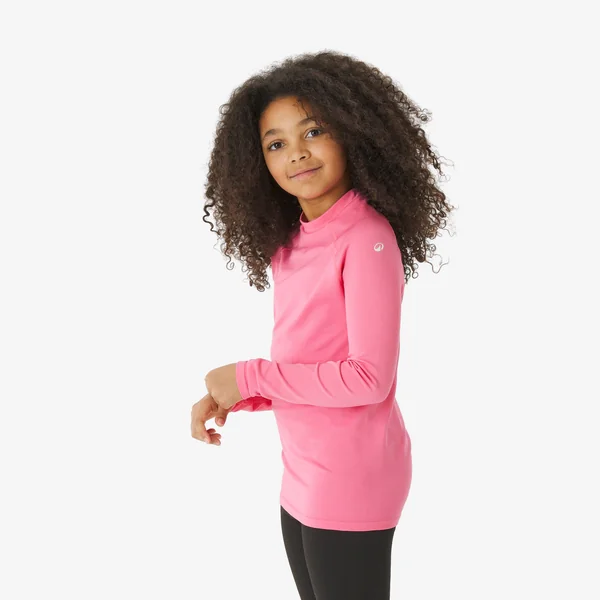 Sous-vêtement thermique de ski enfant, BL 500 seamless rose