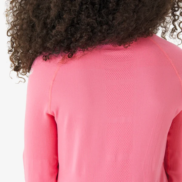Sous-vêtement thermique de ski enfant, BL 500 seamless rose