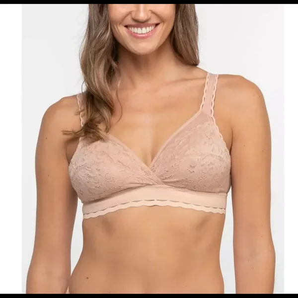 Soutien gorge Dentelle Sans Armatures Beige