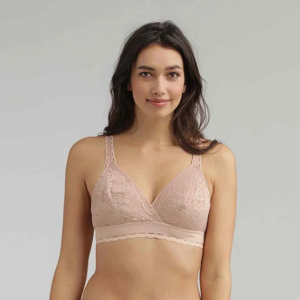Soutien gorge Dentelle Sans Armatures Beige