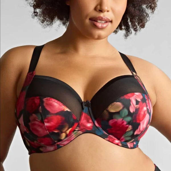 Soutien Gorge emboîtant Bliss - Rose Print noir Sculptresse