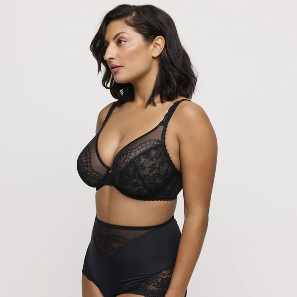 Soutien Gorge à décolleté plongeant noir Prima Donna