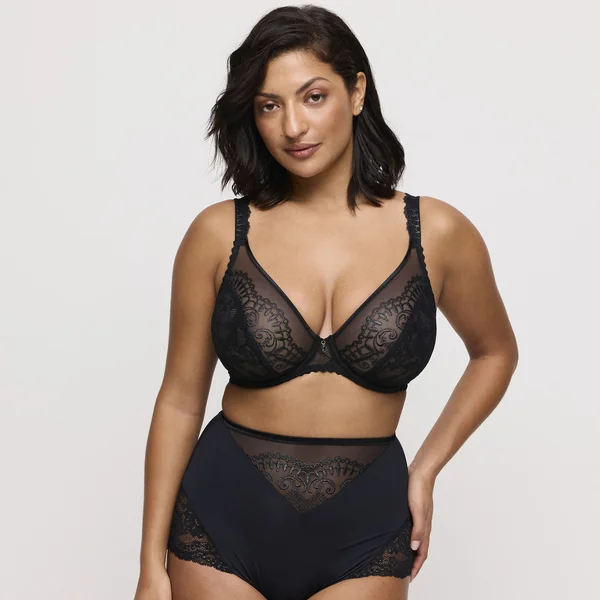 Soutien Gorge à décolleté plongeant noir Prima Donna