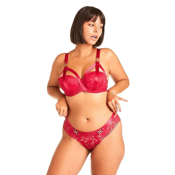 Soutien-gorge ampliforme bordeaux Danger