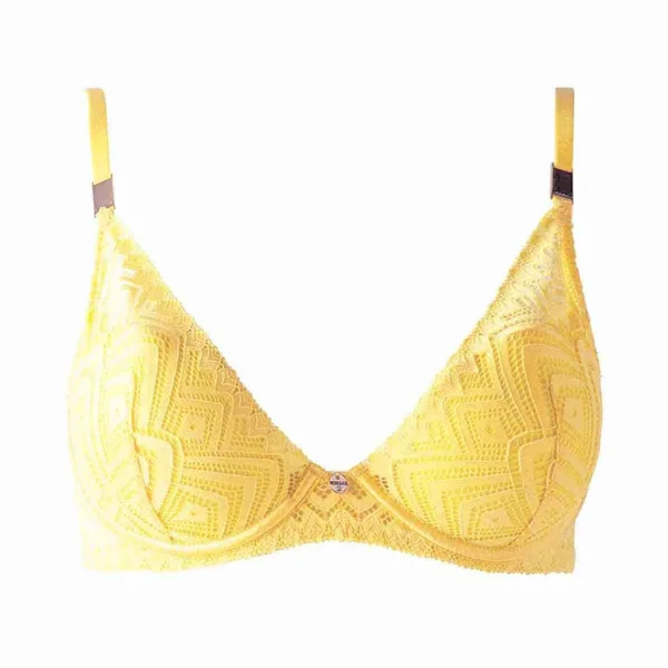 Soutien-gorge ampliforme coque moulée jaune Nina Morgan Lingerie