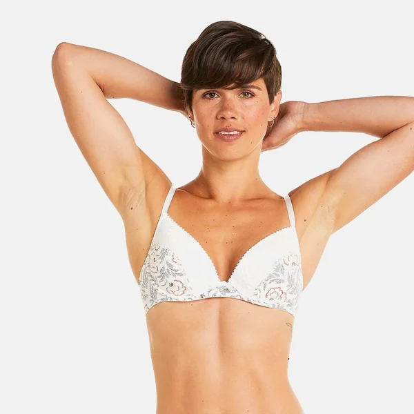 Soutien-gorge ampliforme coque moulée multico ivoire Palanquin multicolore Pomm Poire