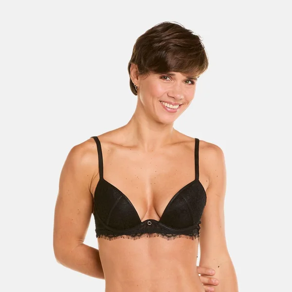 Soutien-gorge ampliforme coque moulée noir Sabbat Pomm Poire