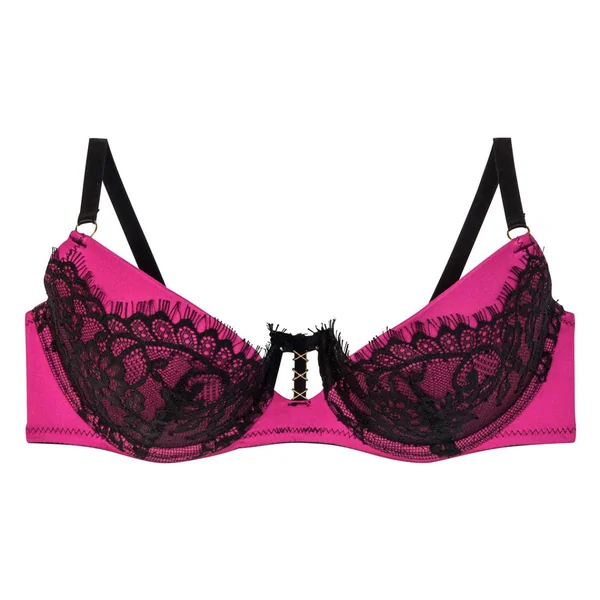 Soutien-gorge ampliforme coque moulée noir/fuchsia Dragon Pomm Poire