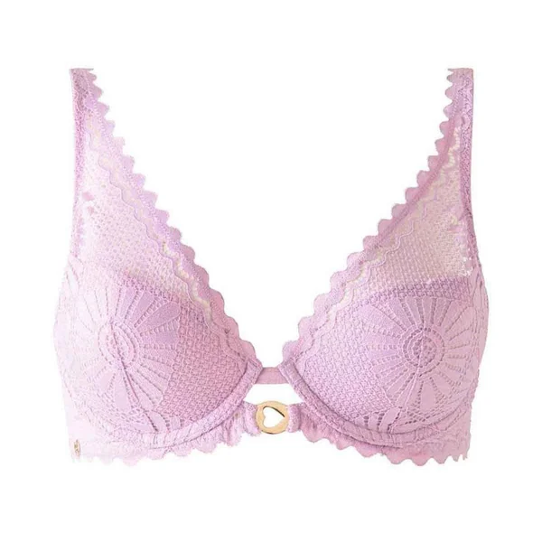 Soutien-gorge ampliforme coque moulée parme Lison violet Morgan Lingerie