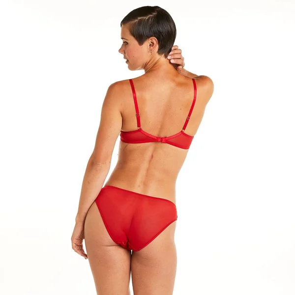 Soutien-gorge ampliforme coque moulée rouge Miracle Pomm Poire