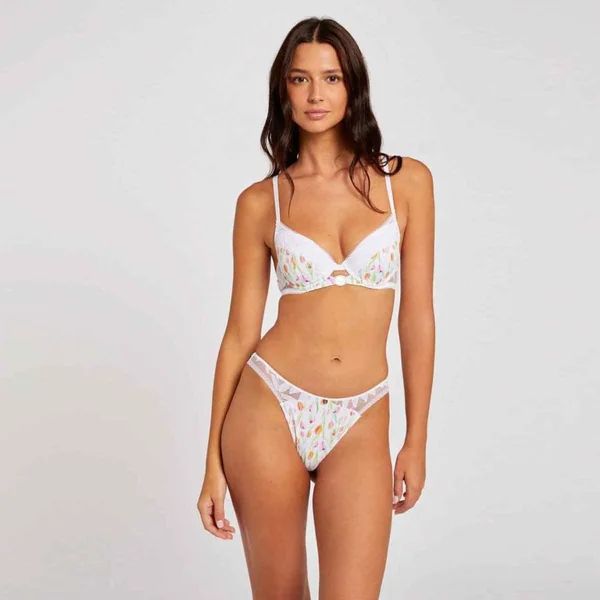Soutien-gorge ampliforme coque moulée tulipe Lina multicolore Morgan Lingerie