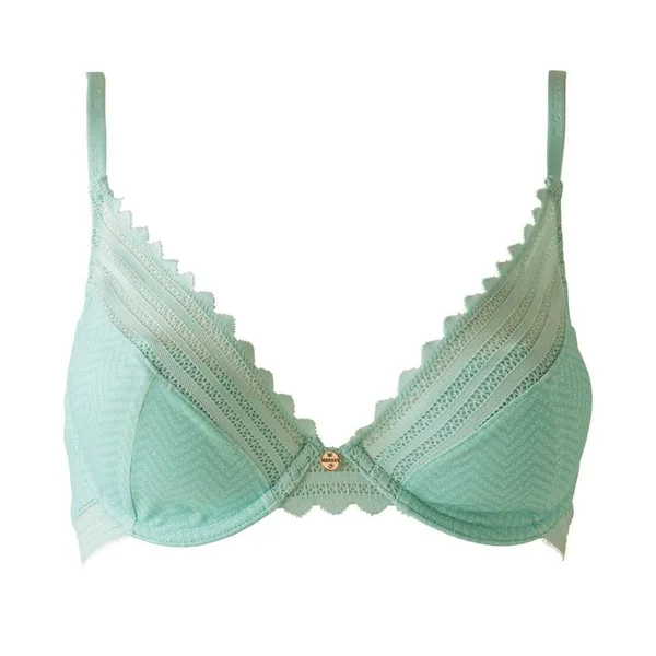 Soutien-gorge ampliforme coque moulée turquoise Tina bleu Morgan Lingerie