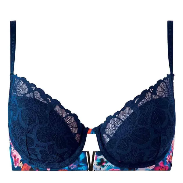 Soutien-gorge ampliforme coques moulées bleu marine Alma Morgan Lingerie