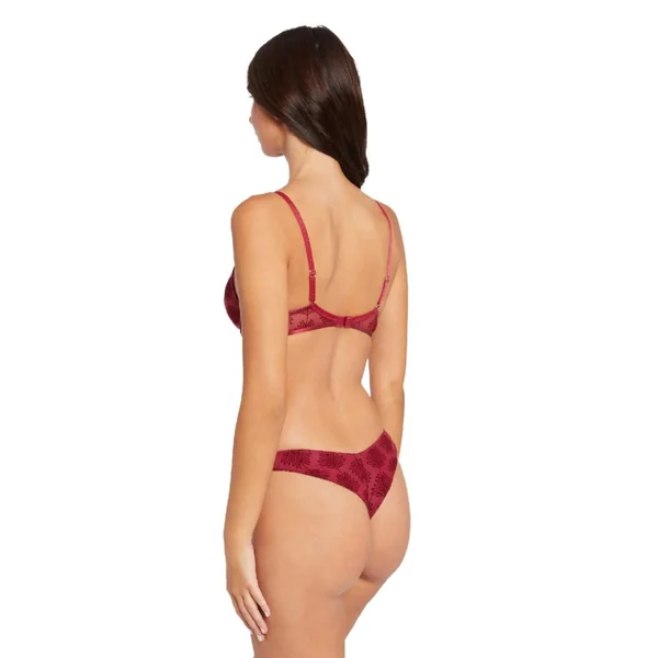 Soutien-gorge ampliforme coques moulées bordeaux Alixa rouge Morgan Lingerie