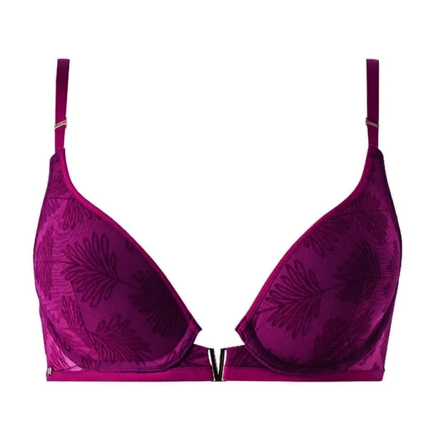Soutien-gorge ampliforme coques moulées bordeaux Alixa rouge Morgan Lingerie
