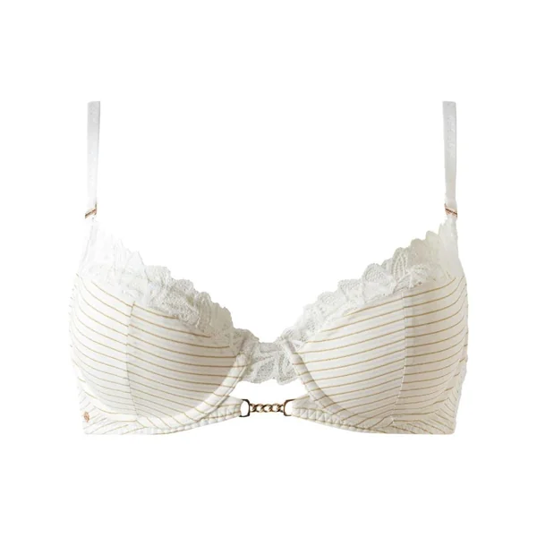 Soutien-gorge ampliforme coques moulées ivoire Delphine blanc Morgan Lingerie