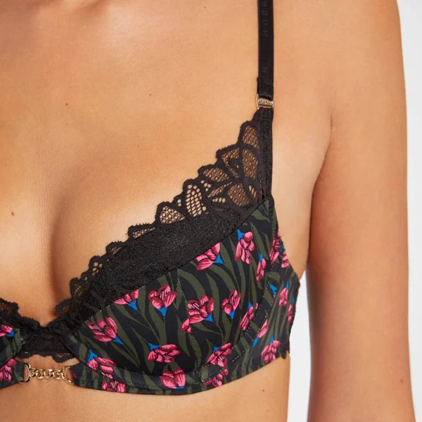 Soutien-gorge ampliforme coques moulées noir Delphine Morgan Lingerie