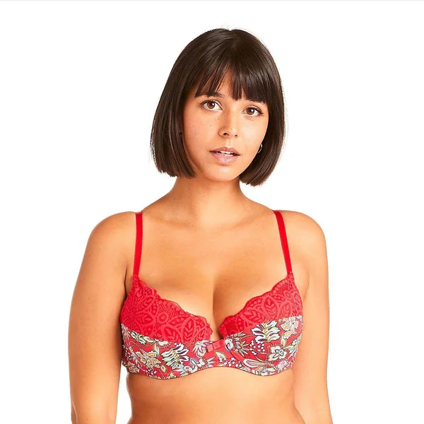 Soutien-gorge ampliforme multico rouge Aria