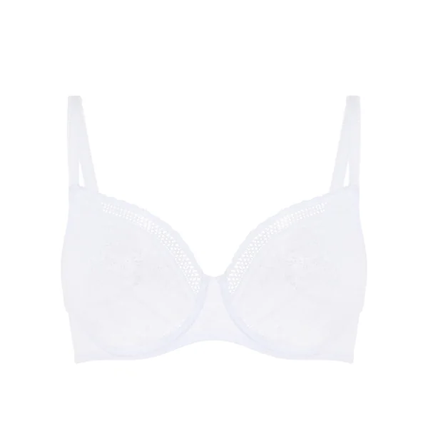 Soutien-gorge avec armatures moulé décolleté plongeant blanc Simone Pérèle