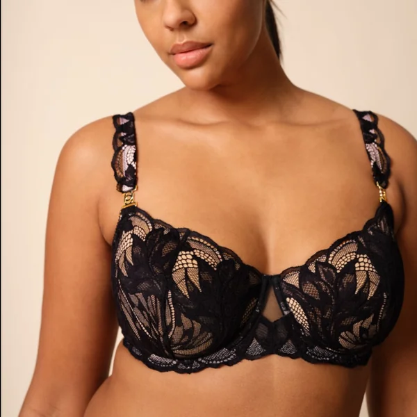 Soutien-gorge balconnet demi-bonnet rembourré Lace Soiree - Noir Gossard
