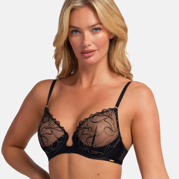 Soutien-gorge balconnet noir Dorina