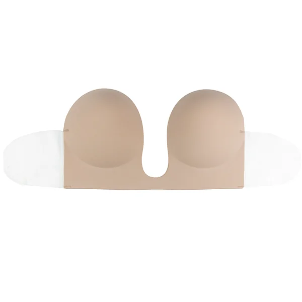 Soutien-gorge bandeau adhésif dos nu et décolleté plongeant