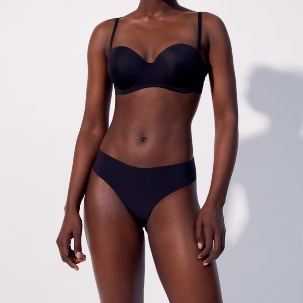 Soutien-gorge bandeau en microfibre