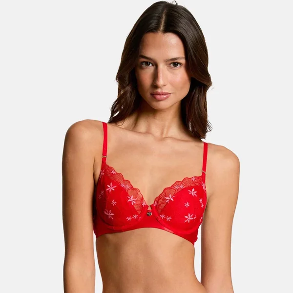 Soutien-gorge coques moulées rouge Amandine Morgan Lingerie