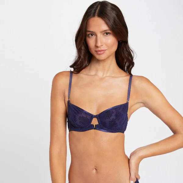 Soutien-gorge corbeille bleu marine Alixa Morgan Lingerie