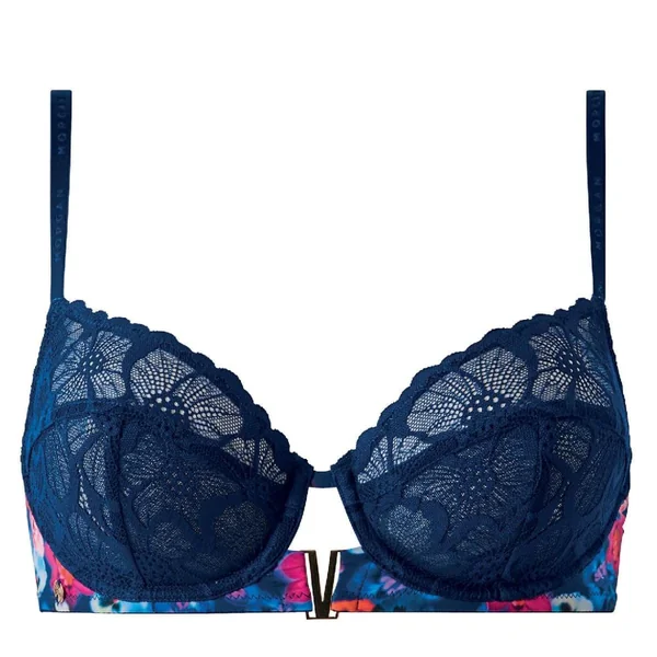 Soutien-gorge corbeille bleu marine Alma Morgan Lingerie