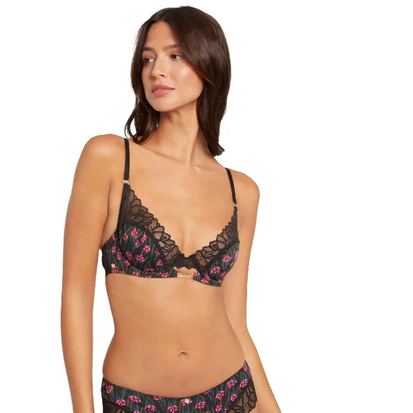 Soutien-gorge corbeille noir Delphine Morgan Lingerie