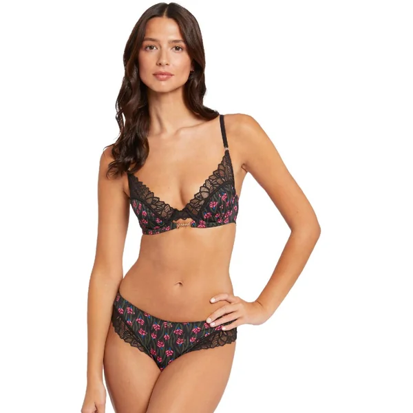 Soutien-gorge corbeille noir Delphine Morgan Lingerie