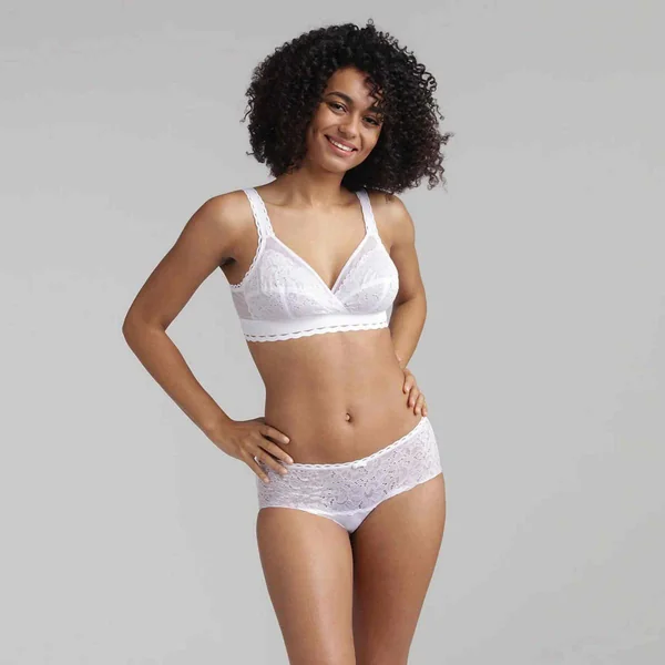 Soutien-gorge Dentelle Sans Armatures Blanc