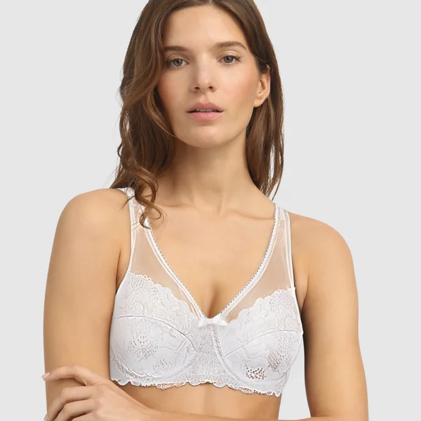 Soutien-gorge emboitant armatures Blanc