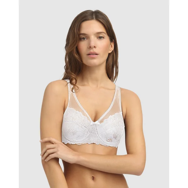 Soutien-gorge emboitant armatures Blanc
