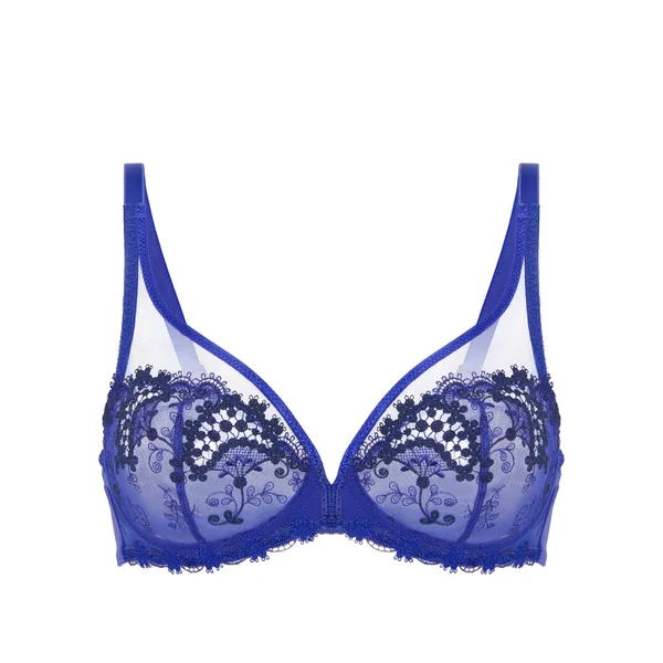 Soutien-gorge emboitant décolleté plongeant bleu Simone Pérèle