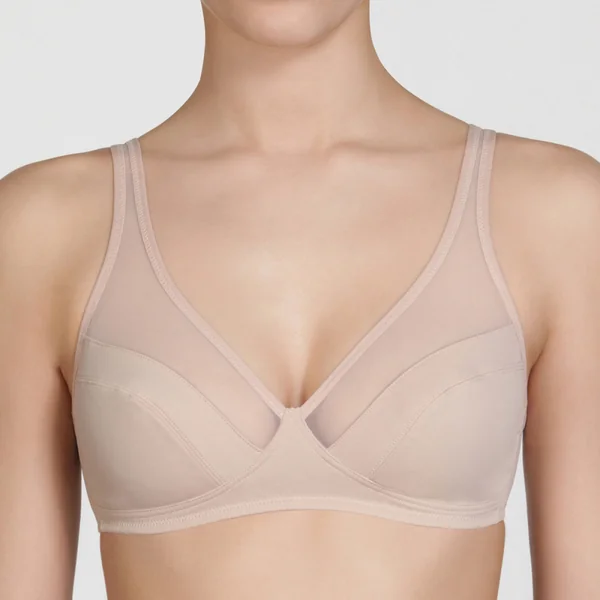 Soutien-gorge emboitant sans armatures beige