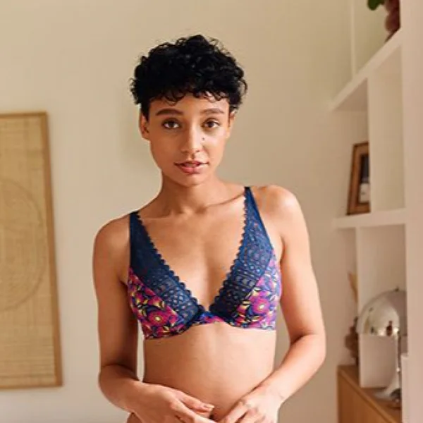 Soutien-gorge emboitant Talentueuse - Bleu Rose foncé Billet Doux