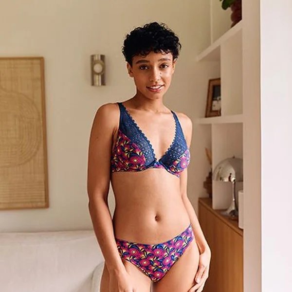Soutien-gorge emboitant Talentueuse - Bleu Rose foncé Billet Doux
