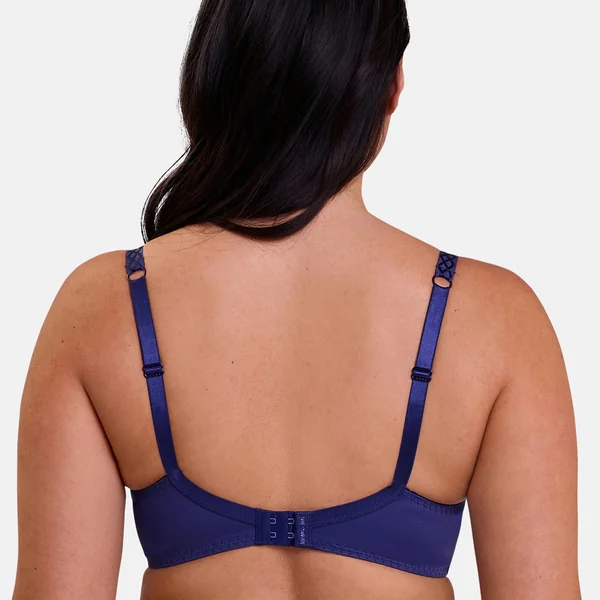 Soutien-gorge emboitant à armatures - Bleu Baromètre Sans Complexe