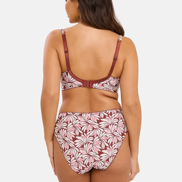 Soutien-gorge emboîtant Amélie Print Imprimé Floral Rouge Cabernet Sans Complexe