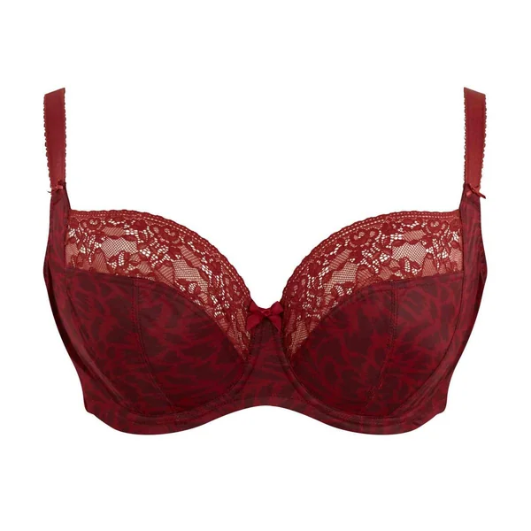 Soutien-gorge emboîtant armatures en Dentelle Florale et Imprimés Animaliers - Sculptresse Rouge