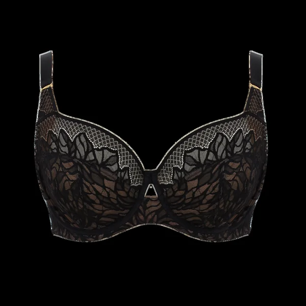 Soutien-gorge emboîtant dentelle - Noir Sculptresse