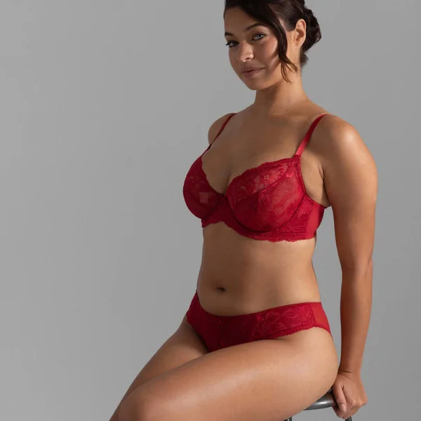Soutien-gorge emboîtant non rembourré rouge Dorina