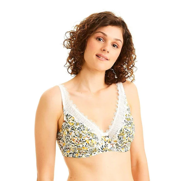 Soutien-gorge grand maintien ivoire Pamoison