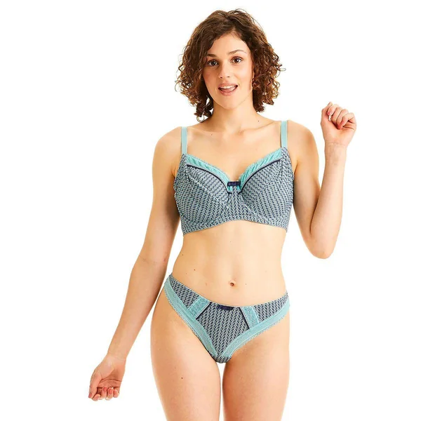 Soutien-gorge grand maintien turquoise Rose