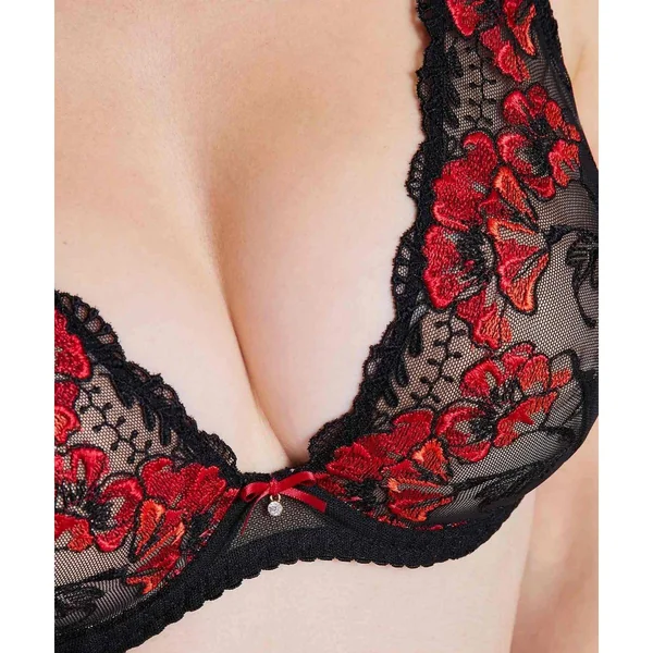 Soutien-gorge plongeant armatures