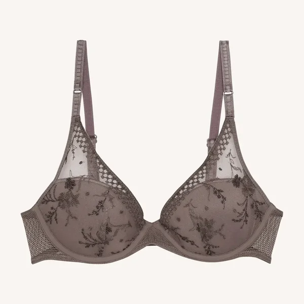 Soutien-gorge plongeant avec coques - Gris Passionata SUZY