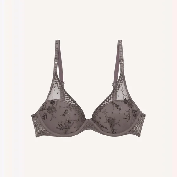 Soutien-gorge plongeant avec coques - Gris Passionata SUZY