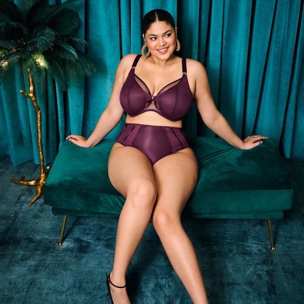 Soutien-Gorge Plongeant Bordeaux violet Elomi